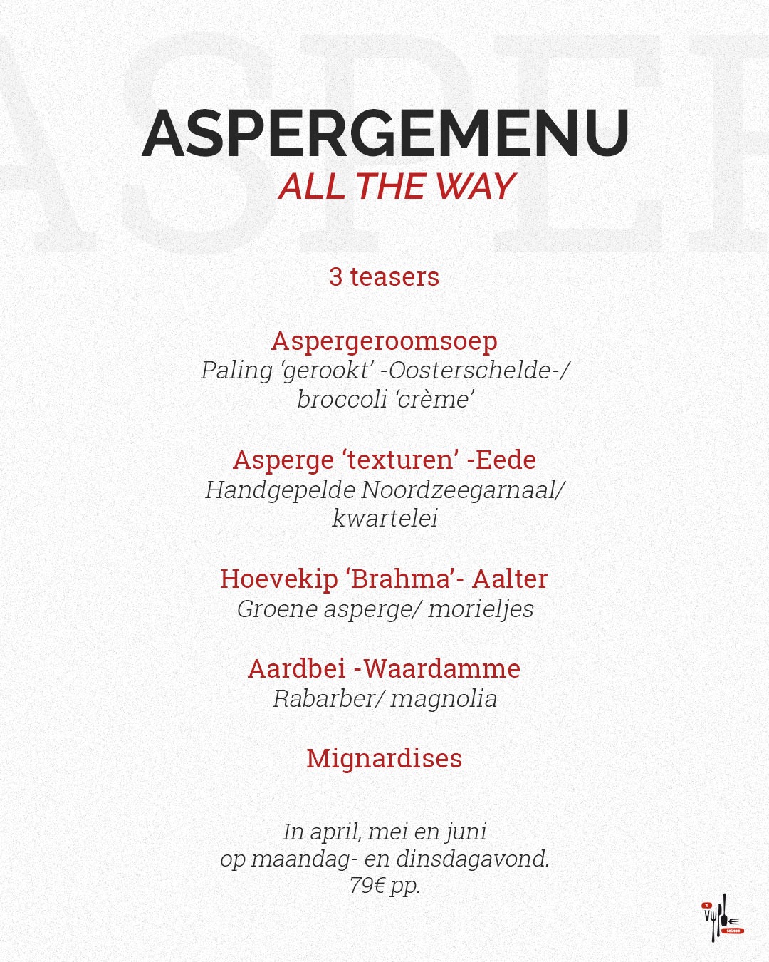 Aspergemenu "All The Way"